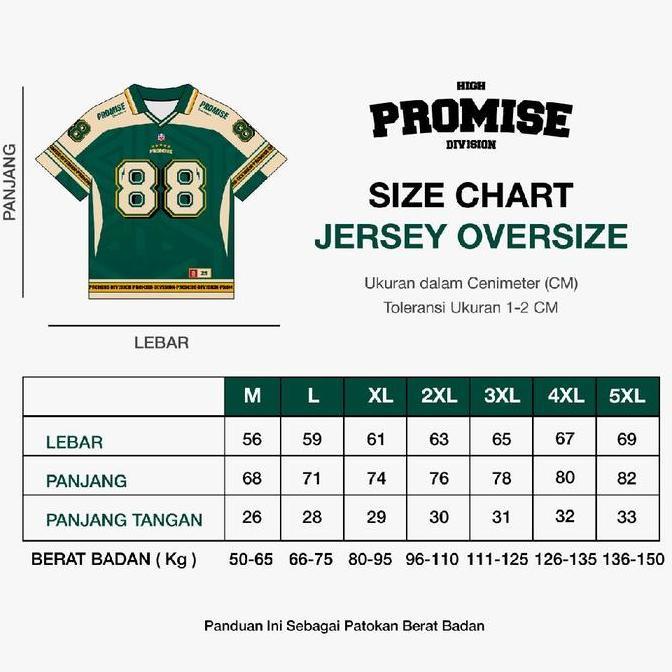 EPTEMU PROMISE Jersey Vintage Oversize Boxy Promise  Jumbo Big Size Skena Pria Wanita Unisex Tshirt 