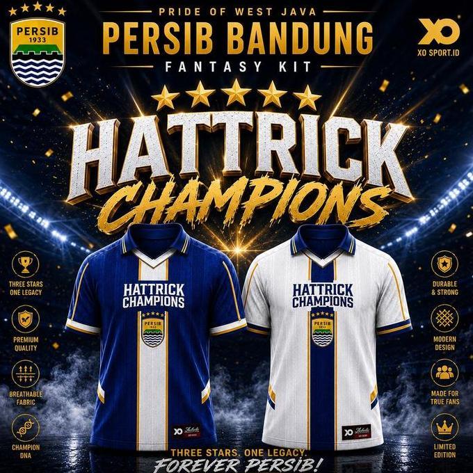 EPTEMU Jersey Hattrick Champions Persib Bandung Fantasy XO SPORT