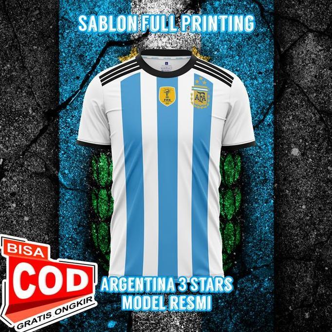 EPTEMU Jersey Argentina Terbaru Bintang 3