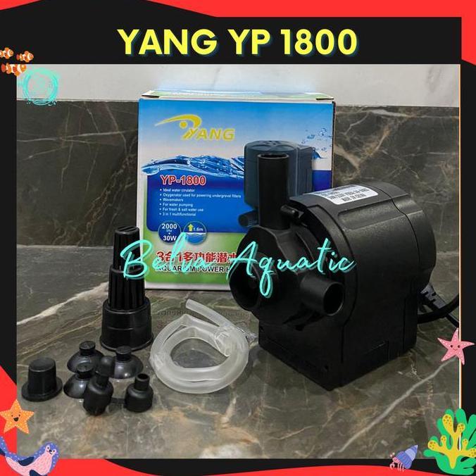 YANG YP-1800 Pompa Air Pompa Celup Pompa Aquarium Pompa HIdroponik Aquarium Pompa Air