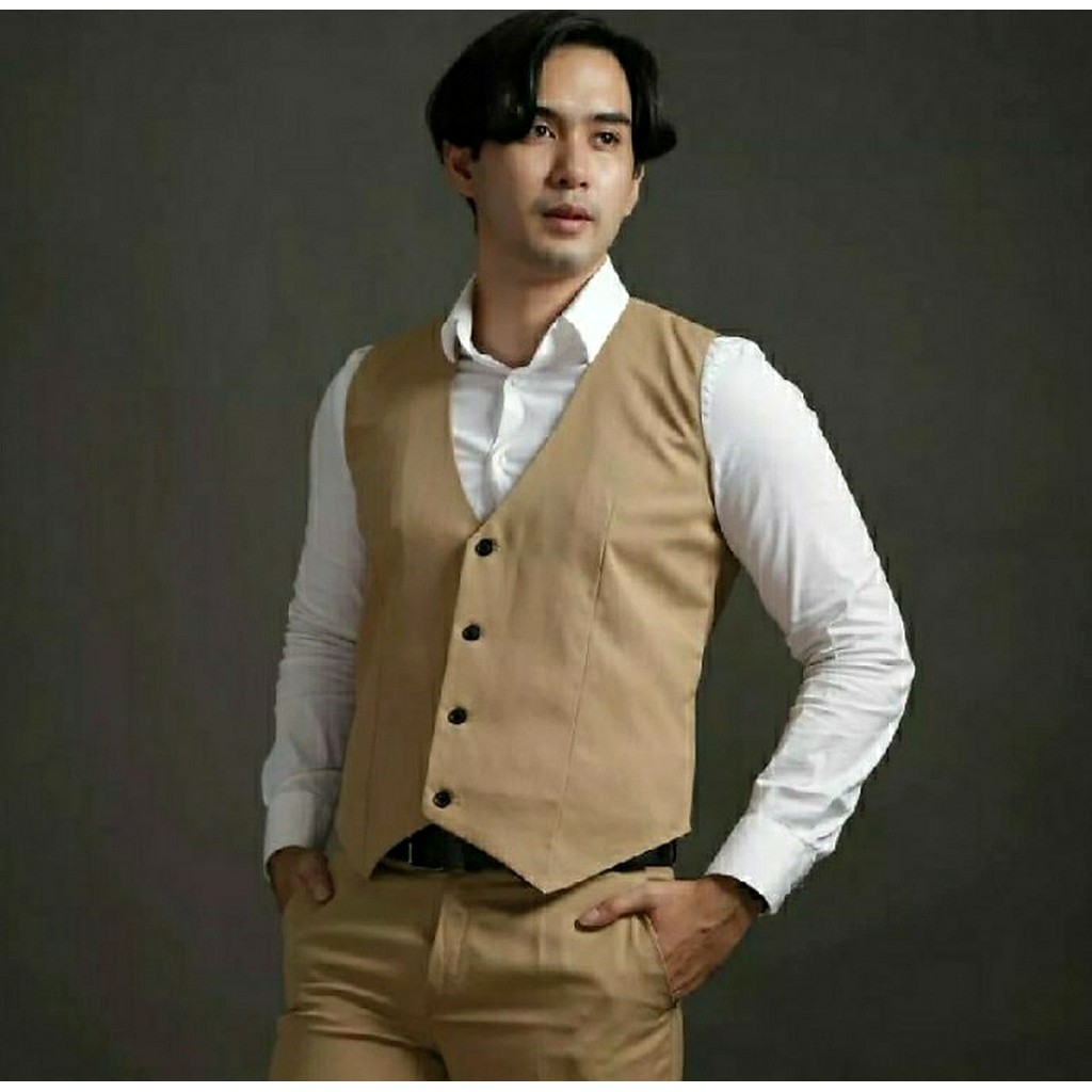 DISKON BESAR | Promo Rompi Vest Formal Pria / Stelan Rompi Daleman Jas Pria / Groomsmens wedding Sli