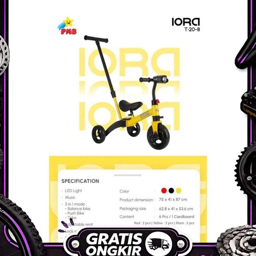 Sepeda Anak Tricycle Pmb Iora T20-8