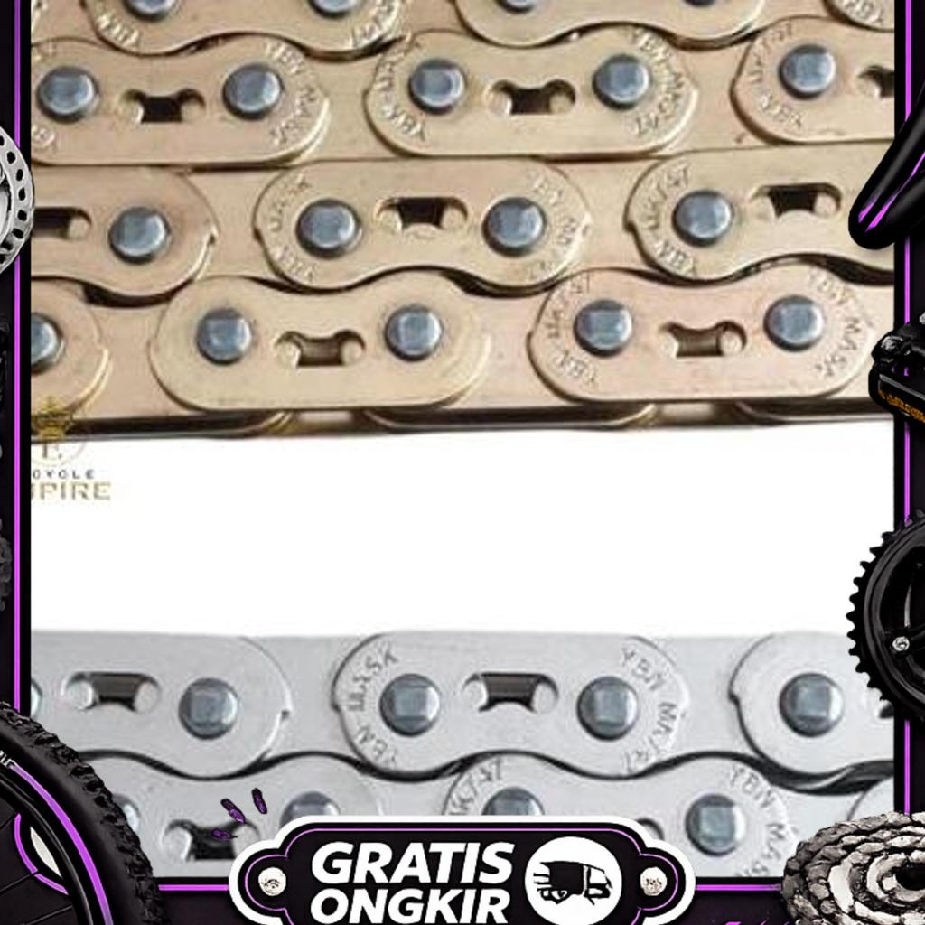 Yaban Ybn Chain Rantai Mk747 Single Speed Halflink For Bmx Bicycle Empire