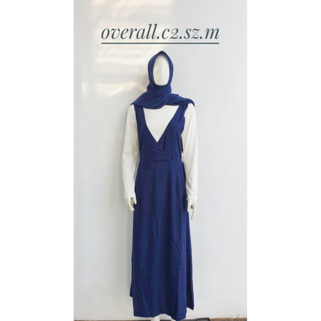 C2 Overall Navy Polos Wanita