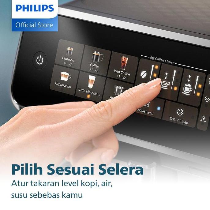 Gathe- Mesin Kopi Otomatis Philips Espresso Machine 3000 Series Ep3341/30 - Latte Go - 6 Pilihan Min