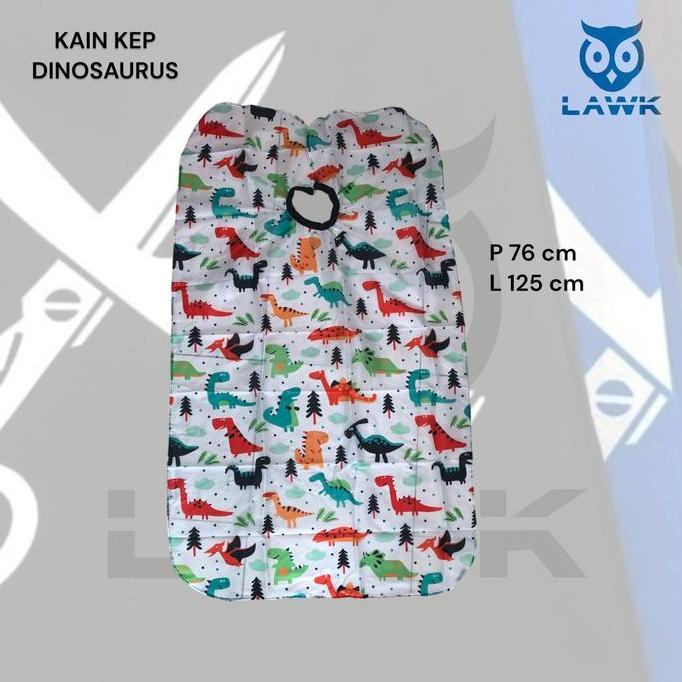 Barber cape anak model Dinosaurus kain kep kain kip cukur rambut