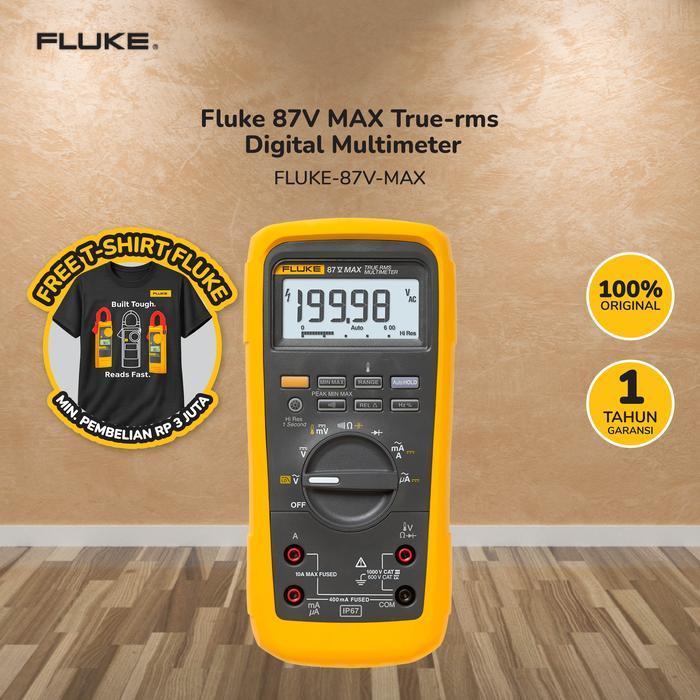 FLUKE 87V MAX TRUE-RMS DIGITAL MULTIMETER - FLUKE-87V-MAX ORIGINAL DAN TERPERCAYA