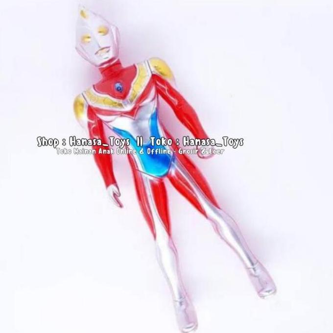 Mainan Ultraman Dyna R/B Rosso Blue s/d 40 CM Besar Dengan Lampu dan Suara