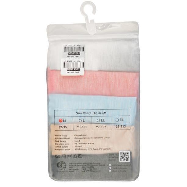 Luludi Saver Pack Panty LP 4243A - Melange Fabric - Midi Brief