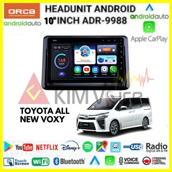 Head Unit Android Orca 10 Inch Oem Voxy Voice Command