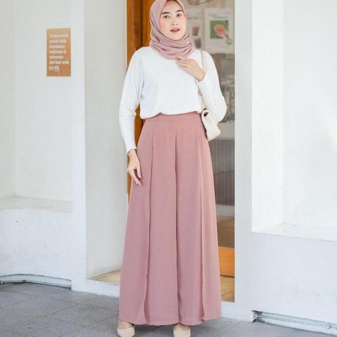 Dostifashion Moza Kulot | Celana Kulot Layer Wanita Bahan Ceruti | Celana Kulot Formal