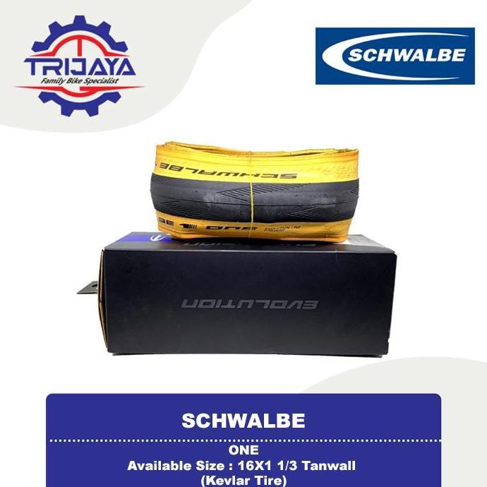 Bikes Schwalbe One 16X1 1/3 Tanwall Kevlar Tire | Ban Luar Sepeda Lipat