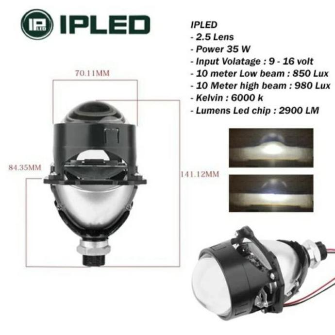 Biled Projector Ipled 2.5 Inch Bluelens