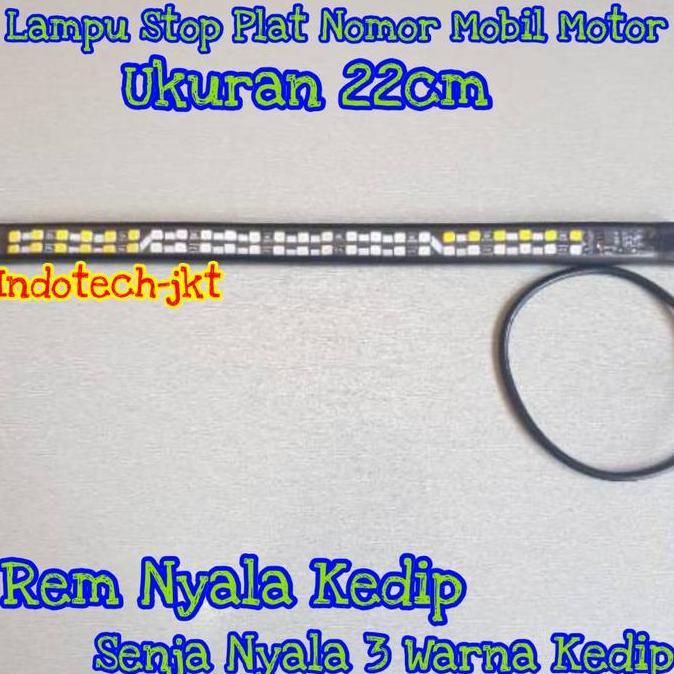Lampu Led Plat Nomor Motor Nyala 3 Warna