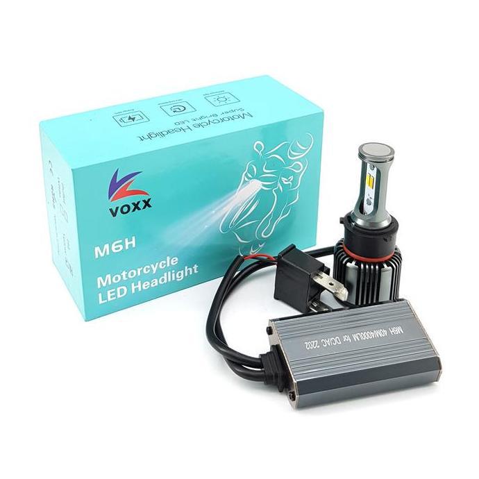 Lampu Motor 2 Sisi Voxx Led M6H 2 Mata H6 H4 Ac Dc 40W 4000 Lumen