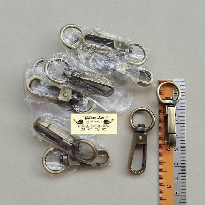 12Pcs Ring Kait L4512 Atg Tas Dompet Kaitan Tinggi 4.5Cm Lebar 1.2Cm Untuk Tas Dan Dompet