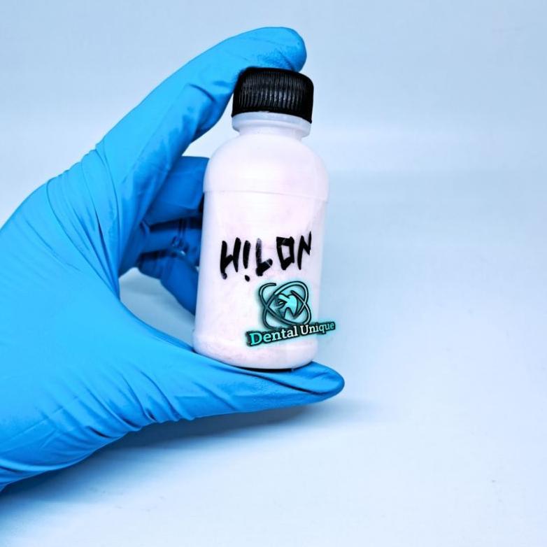 50gr Hilon Powder serat self curing / Bahan Lem gusian Gigi palsu