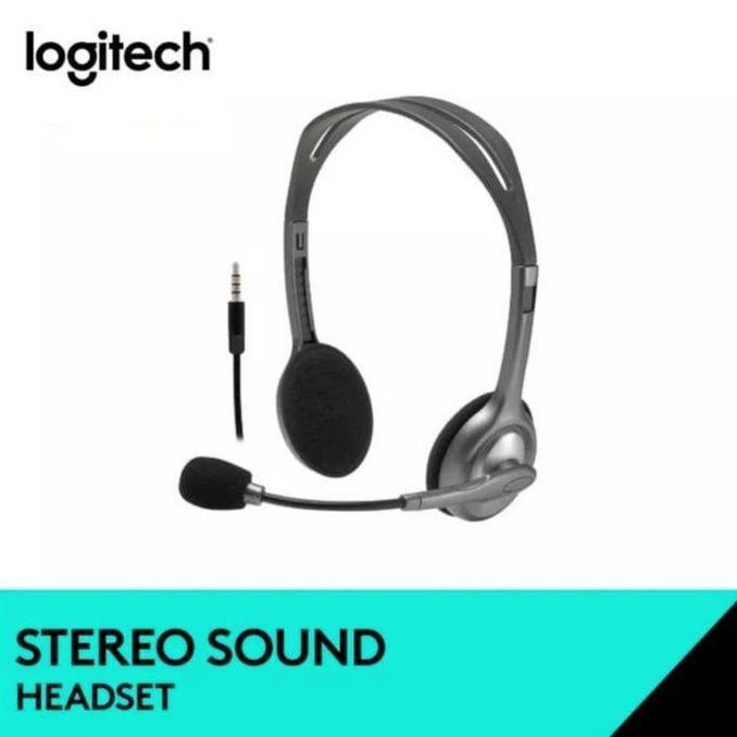 Logitech Stereo Headset H111 H111 koneksi Jack Audio logitech H111 H111 Logitech