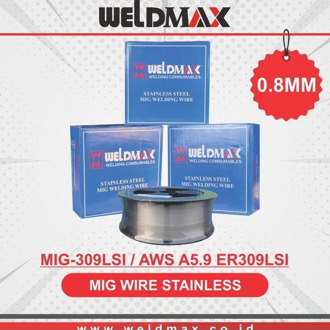 Kawat Las MIG SUS309 diameter 0.8. KAWAT LAS MIG 309
