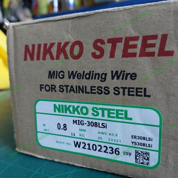 Kawat las MIG Welding Wire 308 Stainless Steel Nikko Steel