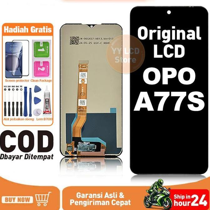 TERBARU - YY-Original For LCD OPO A77s lcd asli hp layar lcd anti blue light HD HOT SALE Kualitas Te