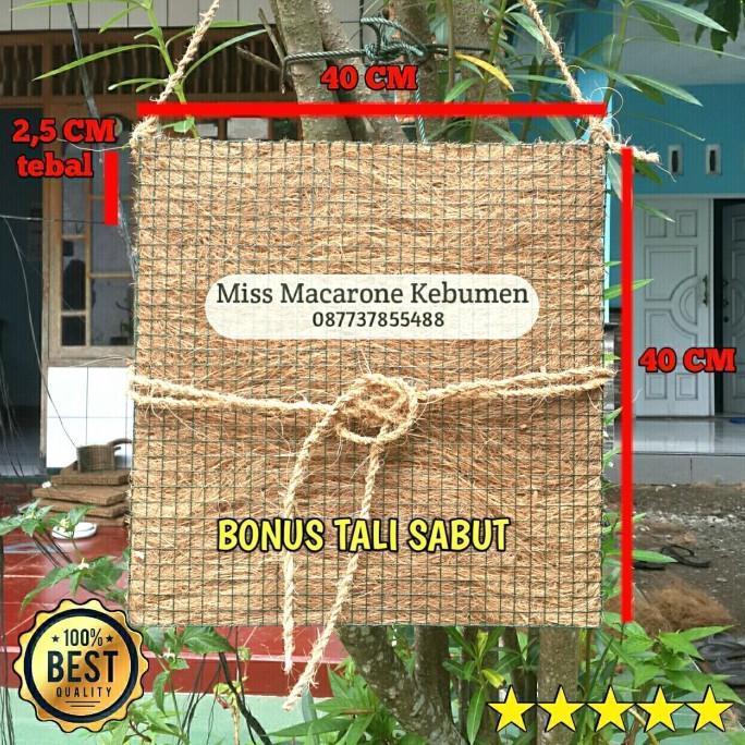 Readyyy pot papan tempel anggrek dan platycerium/tanduk rusa sabut kelapa jumbo 4040 cm