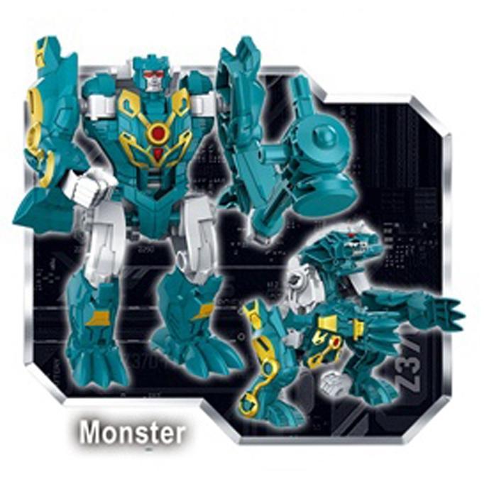 100% aman 1 pcs mainan robot warrior / dinosaurus warrior set bisa berubah dan digabungkan deformati