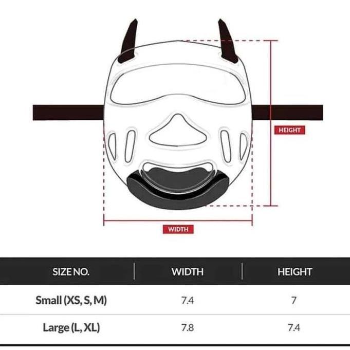 GAMYPAR Kaca Helm Taekwondo Pelindung Kaca Headguard Face Mask Taekwondo Pelindung Helm Taekwondo