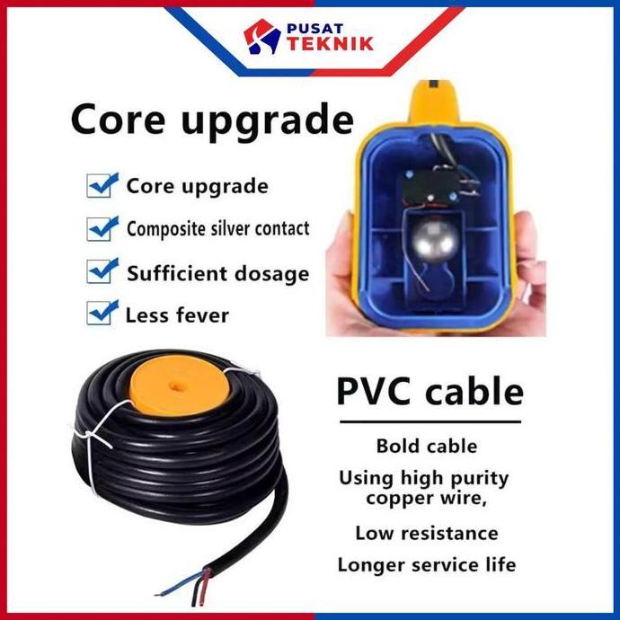 MABUROO Float Switch Otomatis Pengontrol Ketinggian Air - Saklar Pelampung Otomatis Tandon  Air