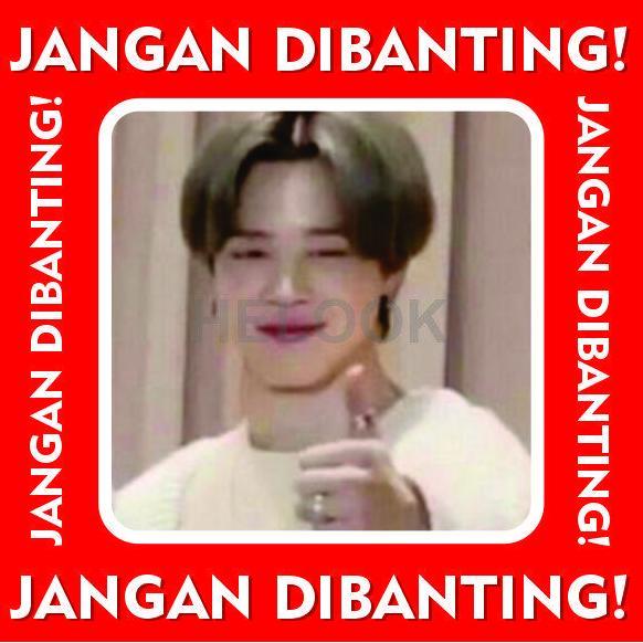 Ready STIKER FRAGILE JANGAN DIBANTING BTS ver1