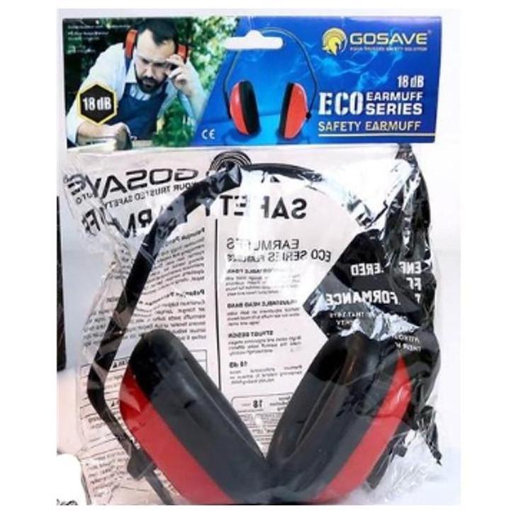 Earmuff Eco Safety Telinga Headset Plastik Peredam Suara Bising