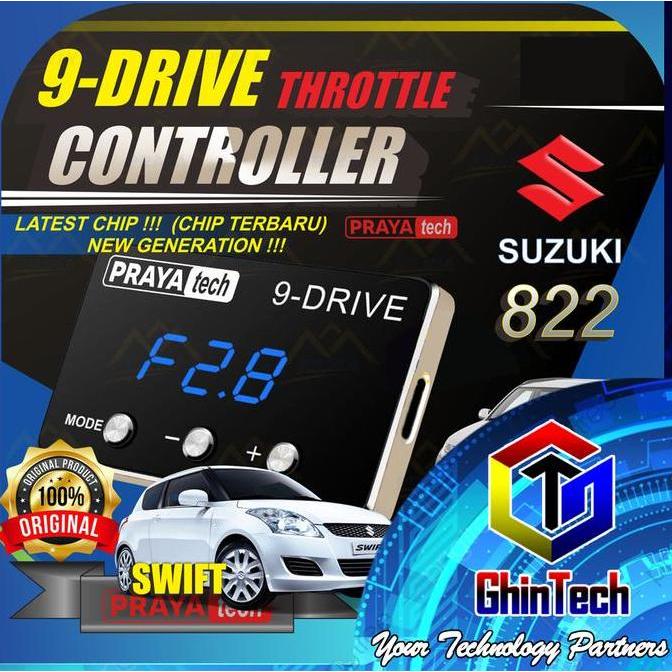 TOQMIJIN PRAYATECH 9DRIVE THROTTLE CONTROLLER PIGGYBACK SUZUKI 822 REMAP ECU