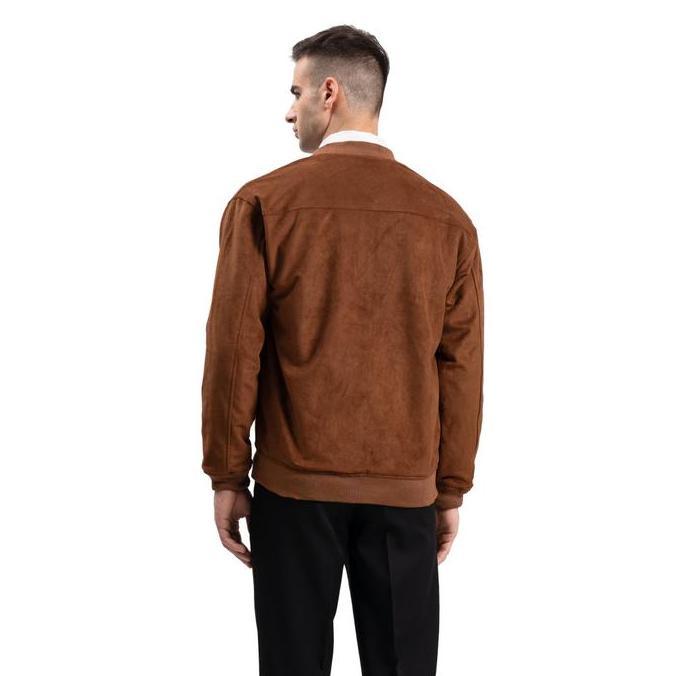 RIBSGOLD Jaket Bomber Suede| Bomber jaket | Outer Pria