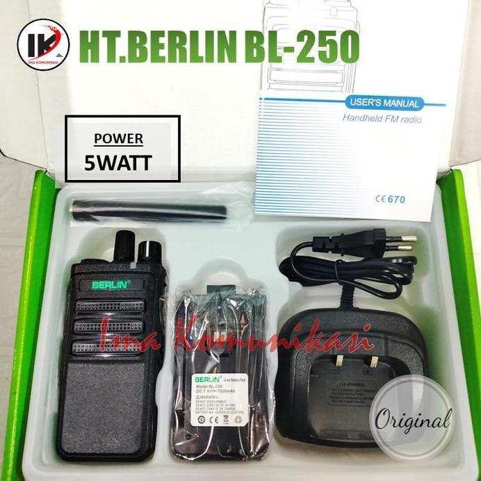 HT BERLIN BL-250 BUKAN REDELL DL-250 VHF GARANSI RESMI