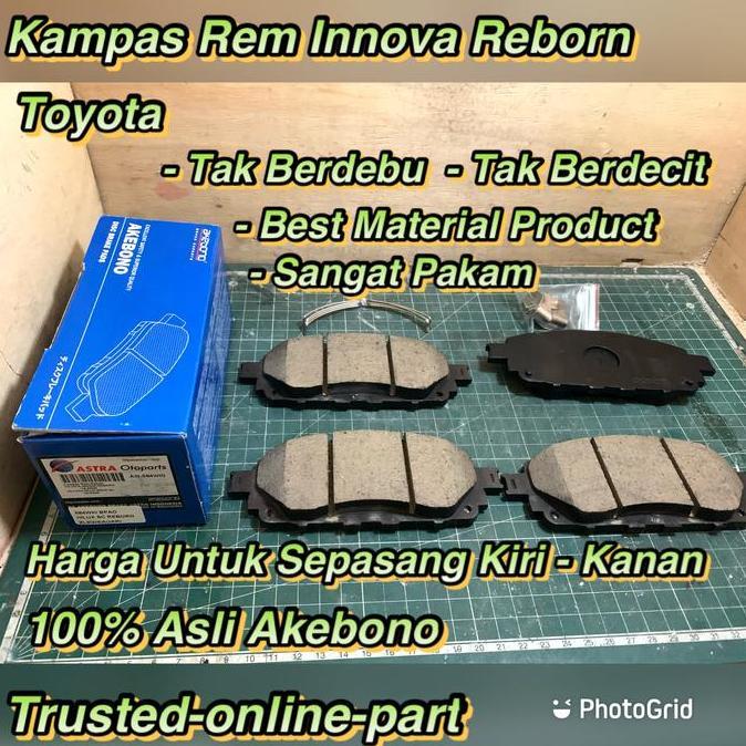 Kampas Rem Innova Reborn Depan 100% Asli Akebono