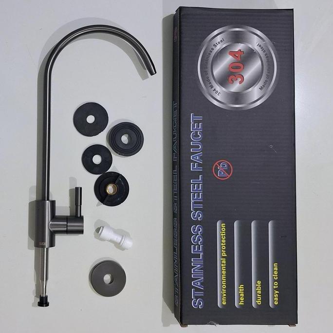Kran Angsa Faucet RO Stainless Steel SUS 304 utk Air Minum Mesin RO