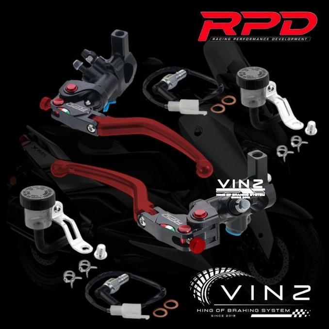 Master Rem RPD 17 Mm 16 Mm Merah // Master Rem RPD Set Kanan Kiri Hitam Merah // Master Rem RPD Xmax