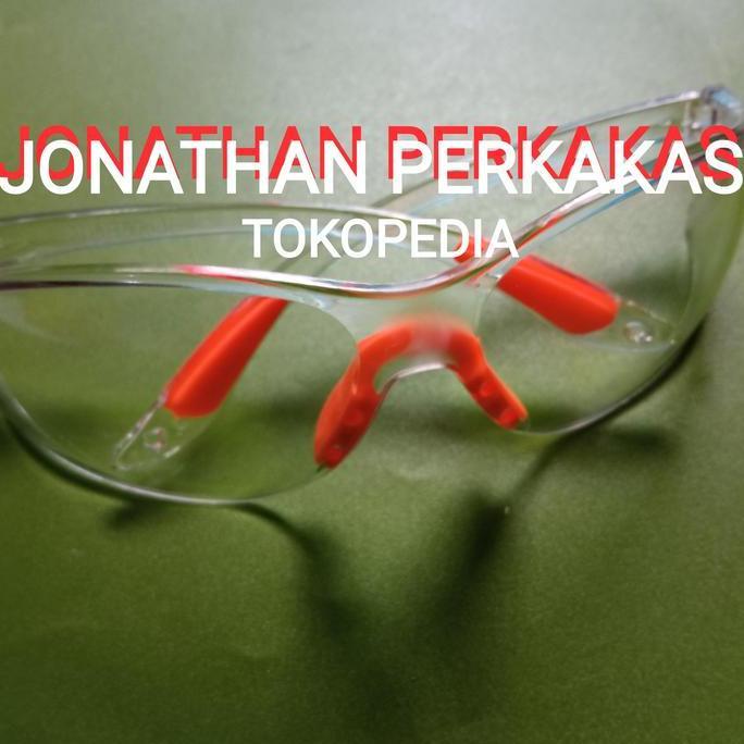 Kaca mata safety bening/ kaca mata pengaman bening/kaca mata gurinda/