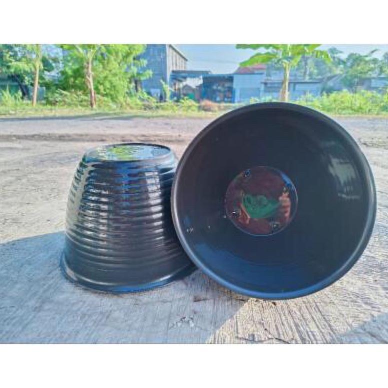 Readyyy POT TAWON PLASTIK HITAM 25CM GUCI