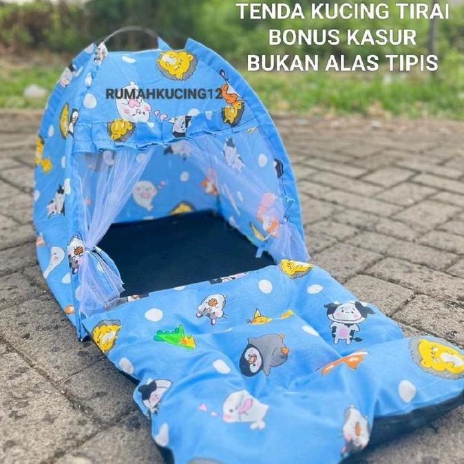 MARTEKNO TENDA KUCING MODEL TIRAI BONUS KASURNYA