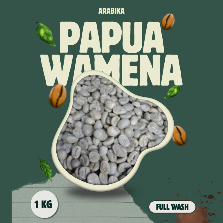 Grade 1 Semi Full Papua Wamena Green Beans | Biji Kopi Mentah