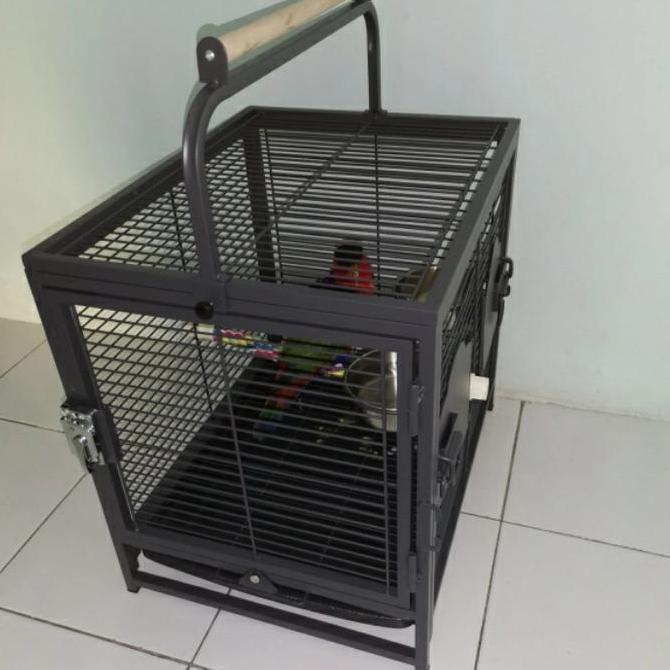 Kandang Besi Parrot Cage Burung Kakaktua Nuri Afgrey sun Conure Falk murah