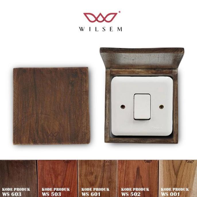 Frame Saklar Lampu Kayu Jati Asli 100% 3D Glow in the Dark/Frame Saklar