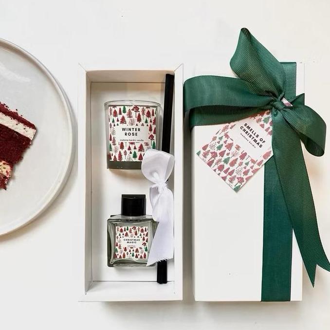 7 VARIAN HAMPERS SET SCENTED CANDLE REED DIFFUSER by madame berdin | Giftset Candle | Kado Ulangtahu