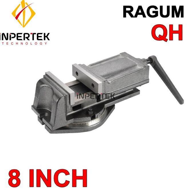 ADZKIMI Ragum 8" QH 200 mm Catok 8 Inch Meja Mesin Tanggem Putar Derajat