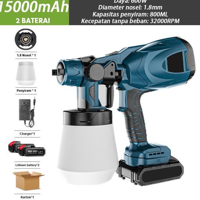 MIDEOFU Semprot listrik Alat/semprot cat yang dapat diisi ulang Alat/Mesin Semprot Cat Elektrik Nirk
