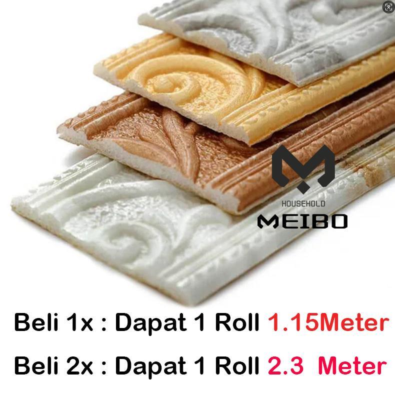 FLASH SALE WALL BORDER LIST FOAM 3D WALLPAPER LIST DINDING BORDER PLAFON STIKER DEKORASI DINDING LIS