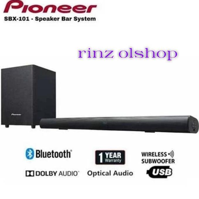 SOUNDBAR PIONEER SBX 101 WIRELESS SUBWOOVER BLUETOOTH SBX101