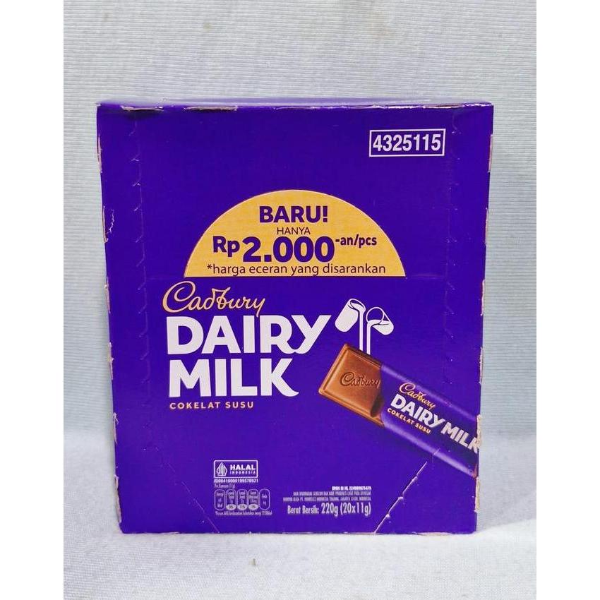 Dwikifajar99 - Cadbury Dairy Milk (1 Box Isi 20 Pcs)