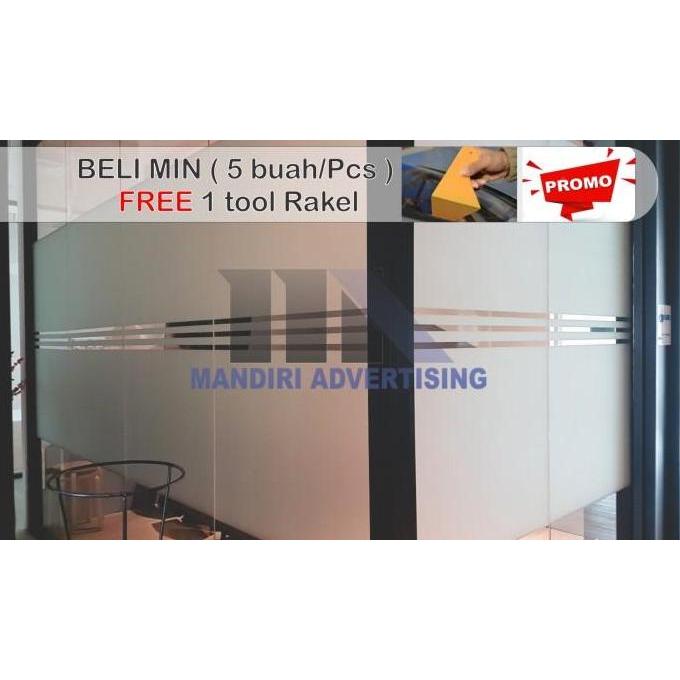 STIKER KACA FILM BURAM SANDBLAST ukuran 150cm x 25cm